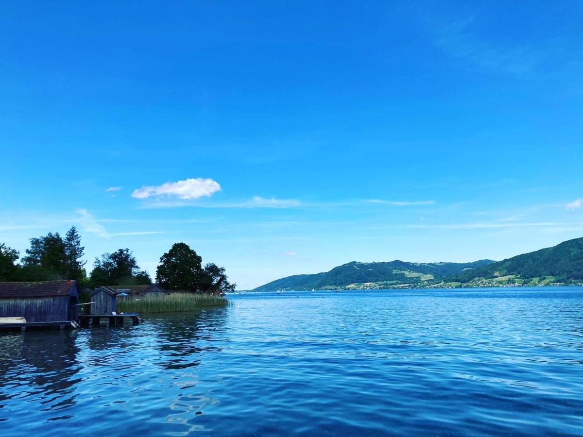 Seepension Neubacher Kg Nussdorf am Attersee Bagian luar foto